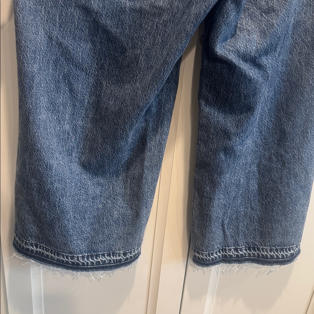 Sincerely Jules Cropped Wide Leg Raw Hem Jeans - Picture 5 of 7